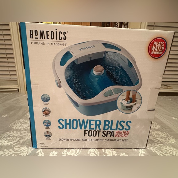 Homedics Shower Bliss FOOT SPA with heat boost. - Picture 4 of 11